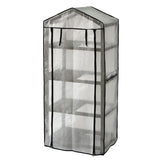 Image of the closed Nursery Greenhouse – 4 Tier Wide FSC 100% certified, showcasing its multi-tier design and sustainable construction ideal for nurturing young plants.