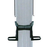 Supreme Bird Seed Feeder - The Irish Gardener Store clear plastic tube Supreme Bird Seed Feeder, two feeding ports with perches, dark green top and base, hanging design, ideal for wild bird feeding, durable outdoor feeder