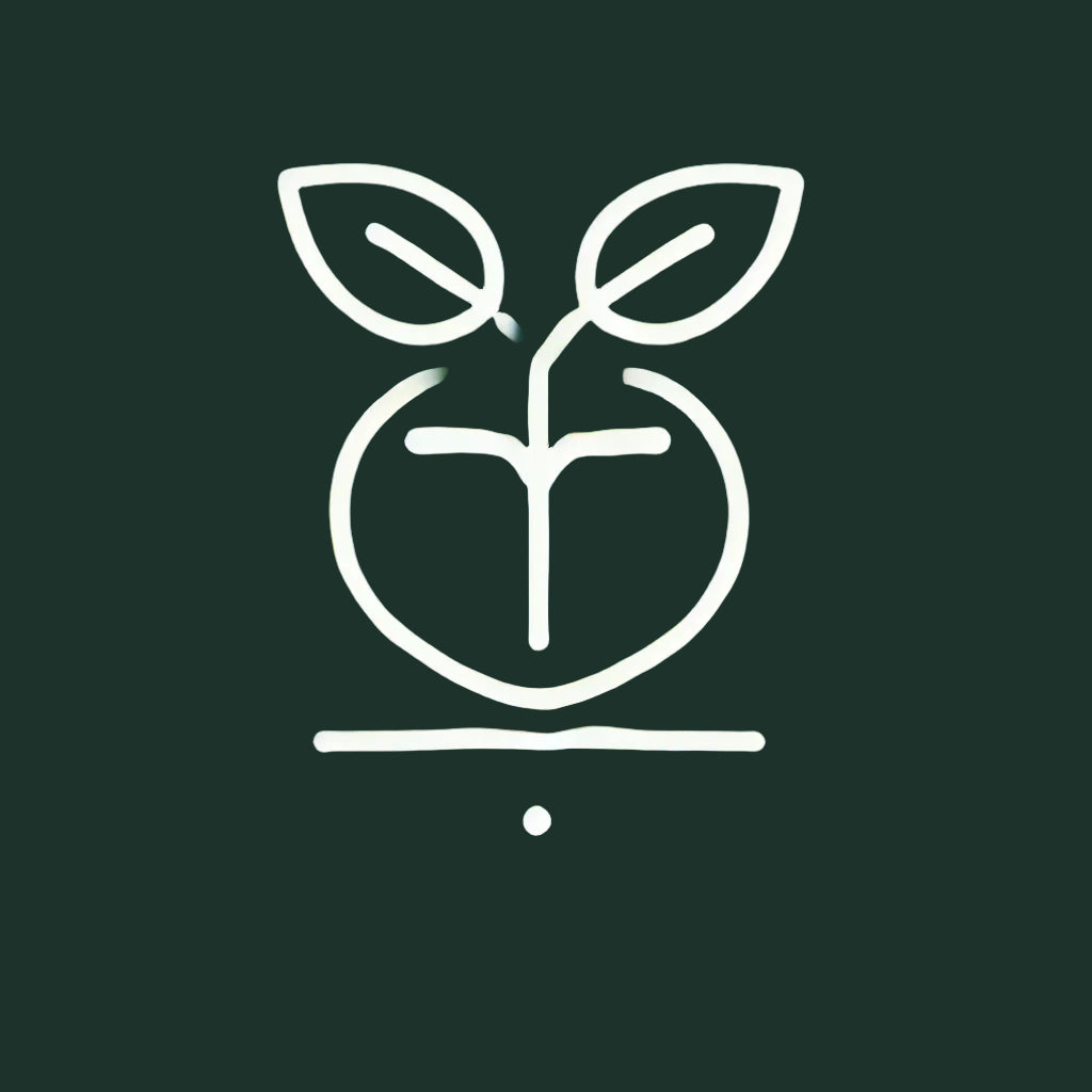 white eco friendly icon on  dark green background