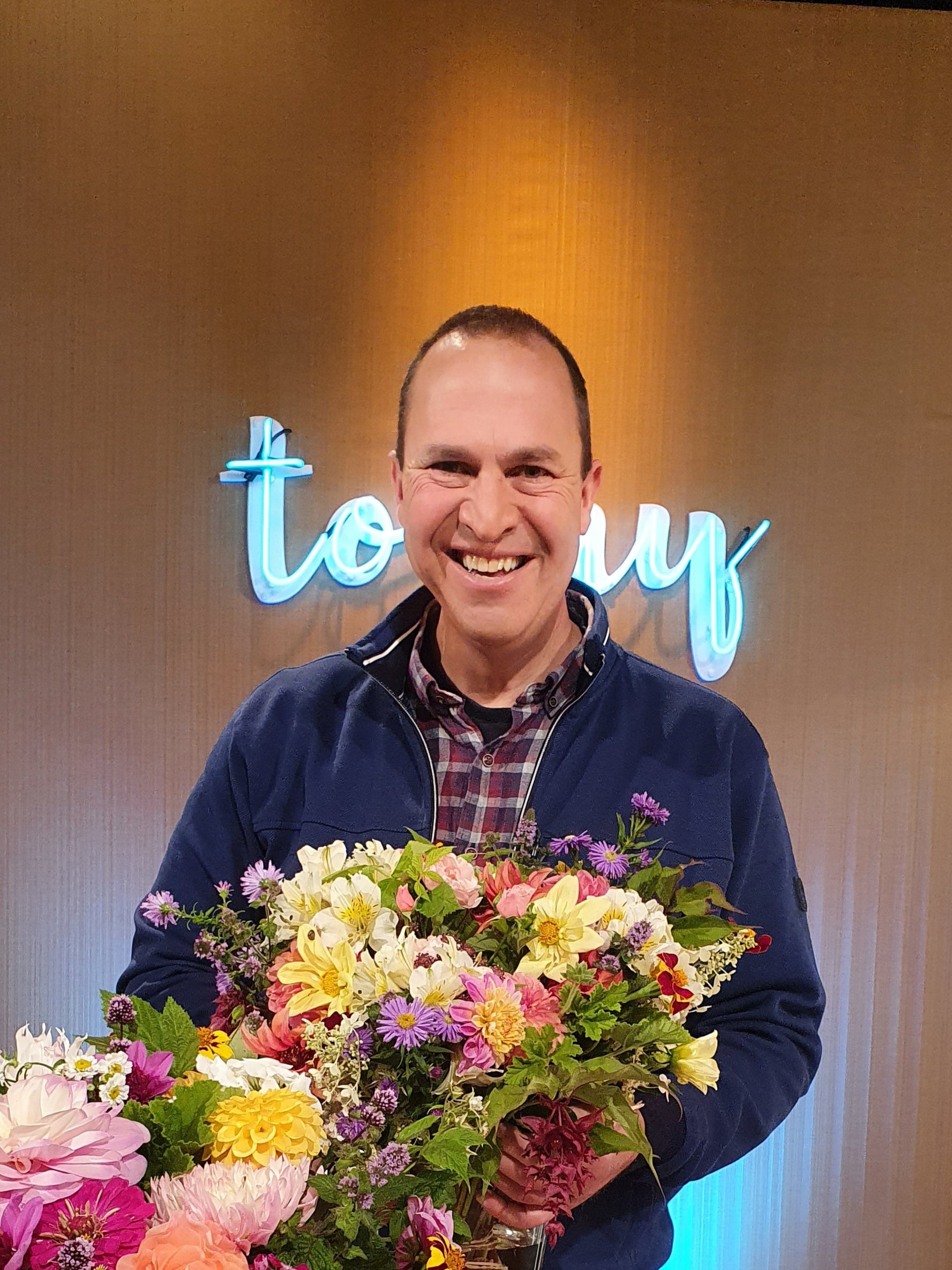 Garden Expert on the set of RTE Today studio