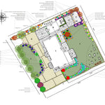 planting plan with plant details and quantities by Peter Dowdall