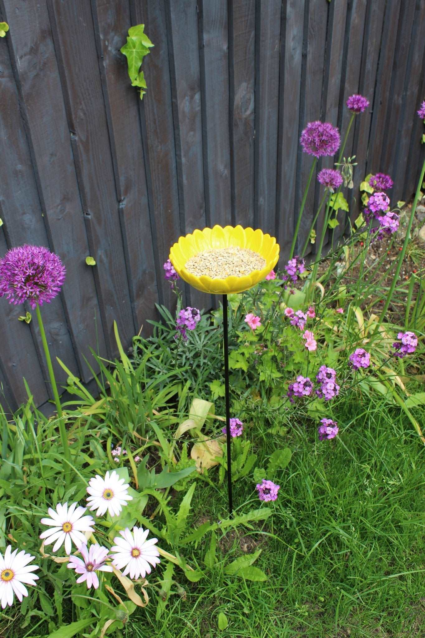 Ceramic Sunflower Bird Feeder - The Irish Gardener Store