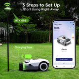 Genie 3000 AI Robot Lawn Mower – No - Wire, Smart & Automatic - The Irish Gardener Store