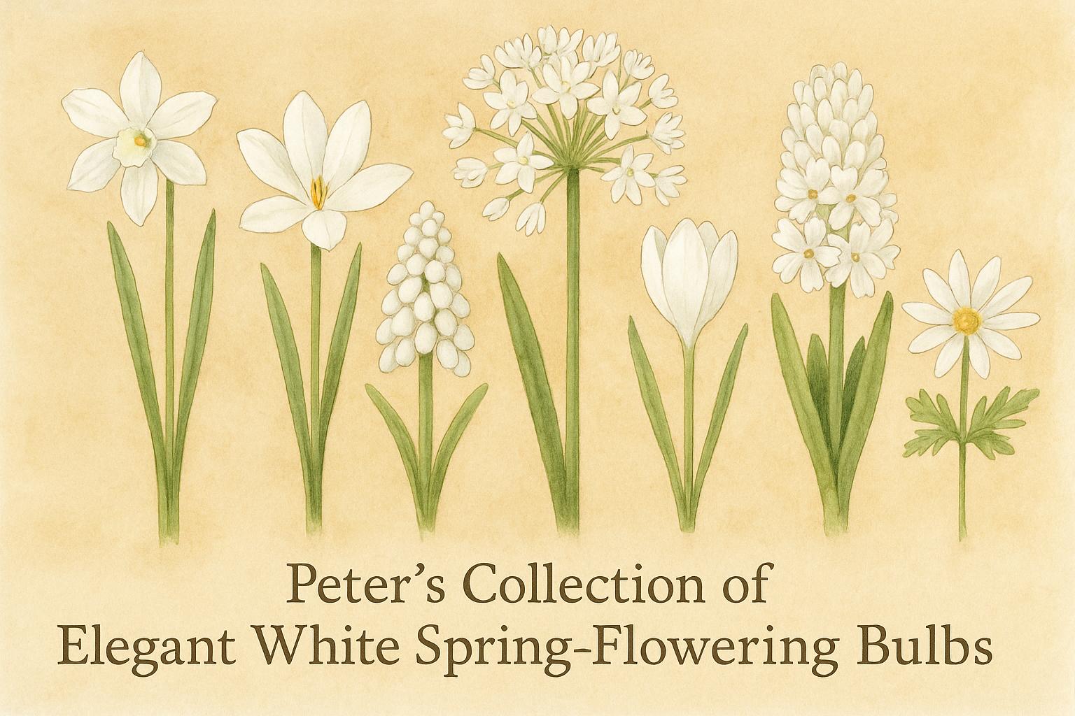 Peter’s Collection of Elegant White Spring - Flowering Bulbs - The Irish Gardener Store