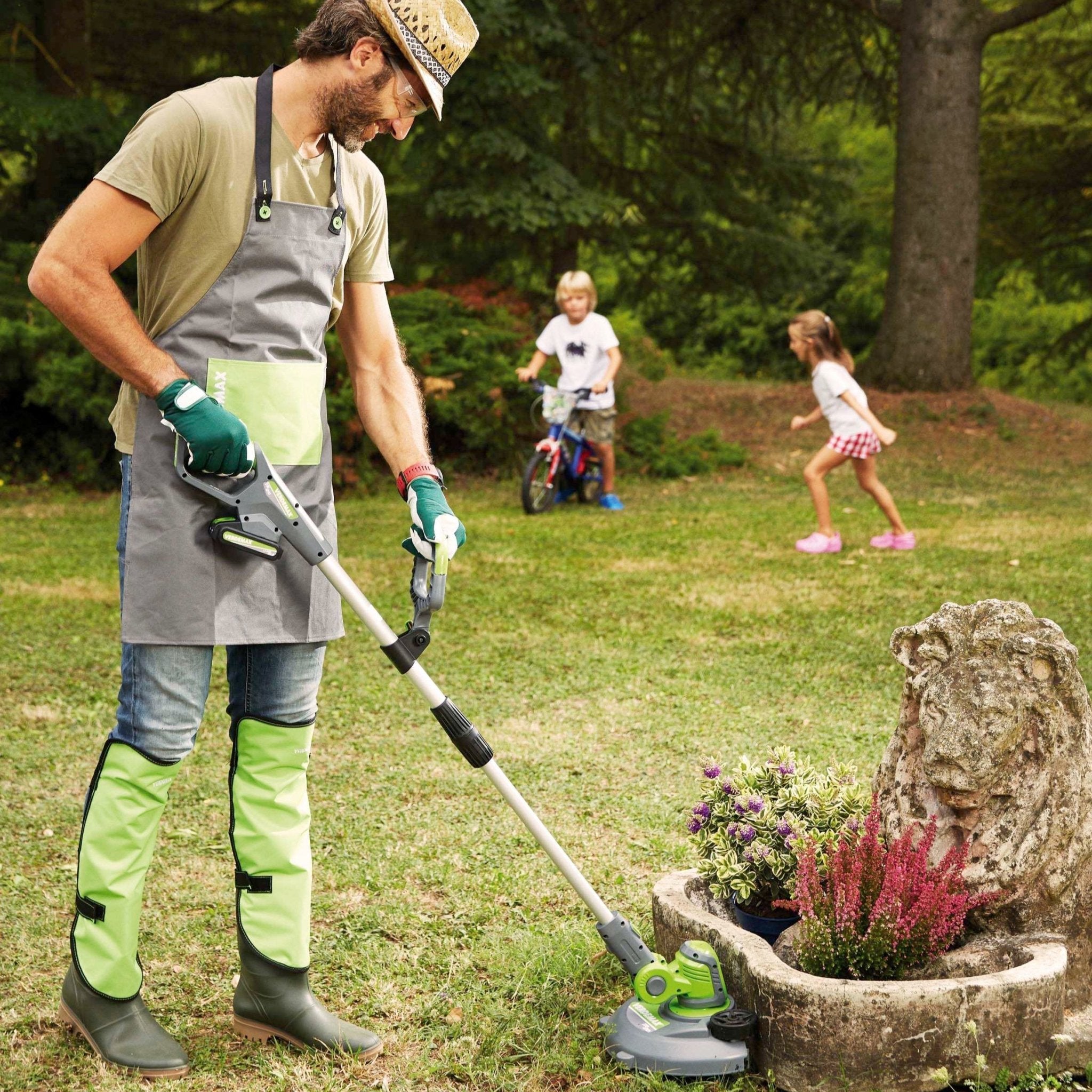 Verdemax Battery Strimmer - The Irish Gardener Store