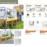 Wall Hugger Greenhouse Frame & Multi - Cover Set - The Irish Gardener Store